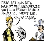 Thumbnail image for La Cucaracha: PETA picks new Latino mascot (toon)