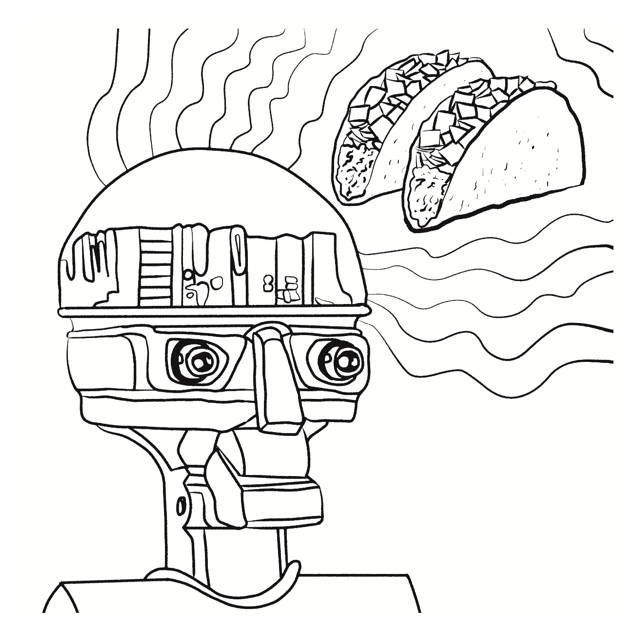 taco coloring pages for kids - photo #23